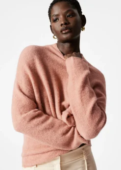 & Other Stories Alpaka-Strickpullover mit hohem Kragen