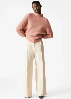 & Other Stories Alpaka-Strickpullover mit hohem Kragen
