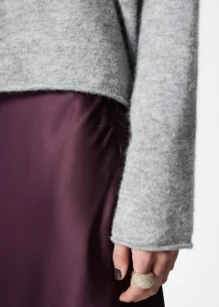 & Other Stories Alpaka-Strickpullover mit hohem Kragen