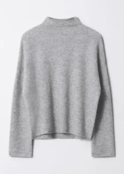 & Other Stories Alpaka-Strickpullover mit hohem Kragen