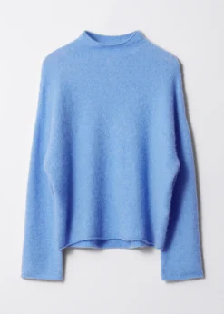 & Other Stories Alpaka-Strickpullover mit hohem Kragen