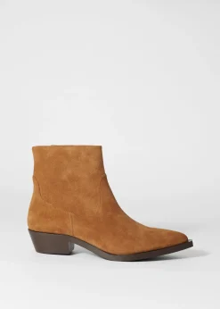 & Other Stories Ankle Boots aus Leder mit spitzer Zehenpartie