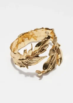 & Other Stories Armspange im Wickeldesign mit Blattmotiv
