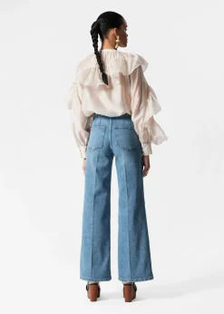 & Other Stories Asymmetrische Bluse mit Rüschen
