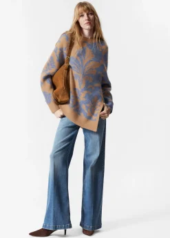 & Other Stories Asymmetrischer Jacquard-Pullover