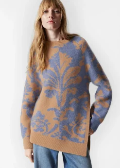 & Other Stories Asymmetrischer Jacquard-Pullover