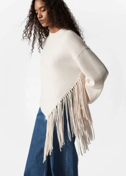 & Other Stories Asymmetrischer Pullover mit Fransen