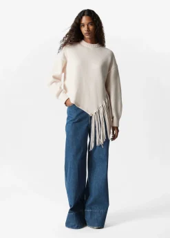 & Other Stories Asymmetrischer Pullover mit Fransen