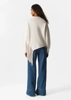 & Other Stories Asymmetrischer Pullover mit Fransen