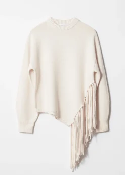 & Other Stories Asymmetrischer Pullover mit Fransen
