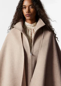 & Other Stories Asymmetrisches Woll-Cape