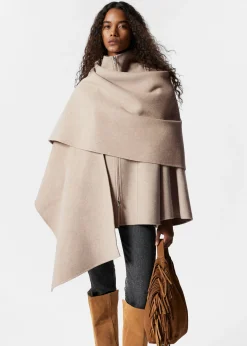 & Other Stories Asymmetrisches Woll-Cape