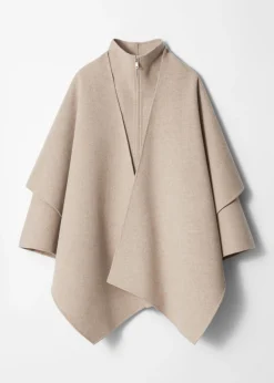& Other Stories Asymmetrisches Woll-Cape