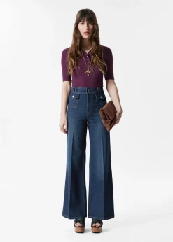 & Other Stories Ausgestellte Jeans mit Bügelfalten