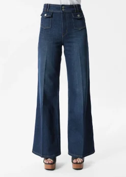 & Other Stories Ausgestellte Jeans mit Bügelfalten