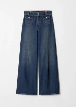 & Other Stories Ausgestellte Jeans mit Bügelfalten