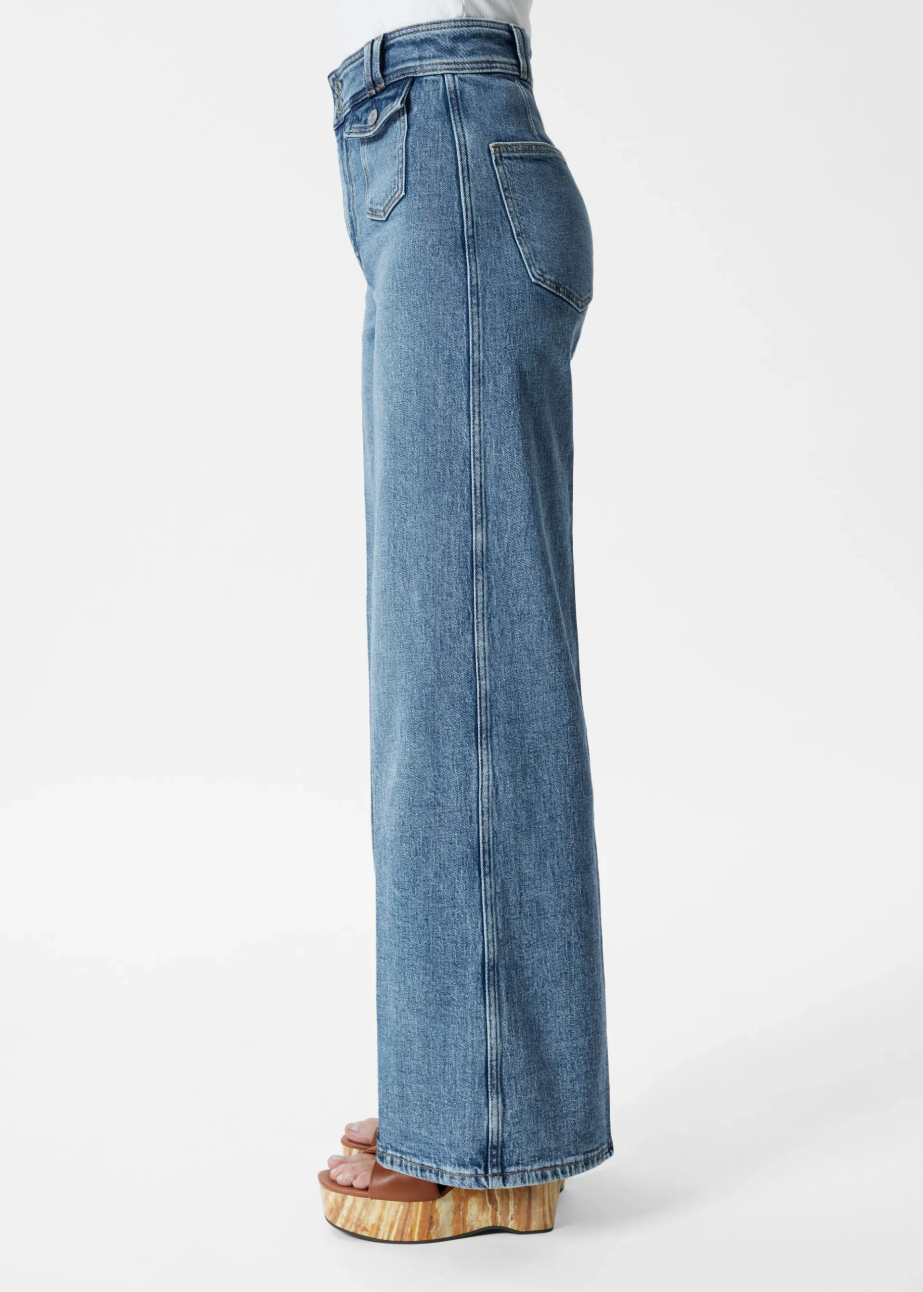 & Other Stories Ausgestellte Jeans mit Bügelfalten
