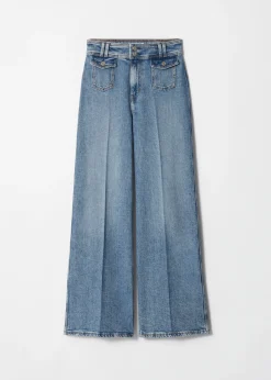 & Other Stories Ausgestellte Jeans mit Bügelfalten