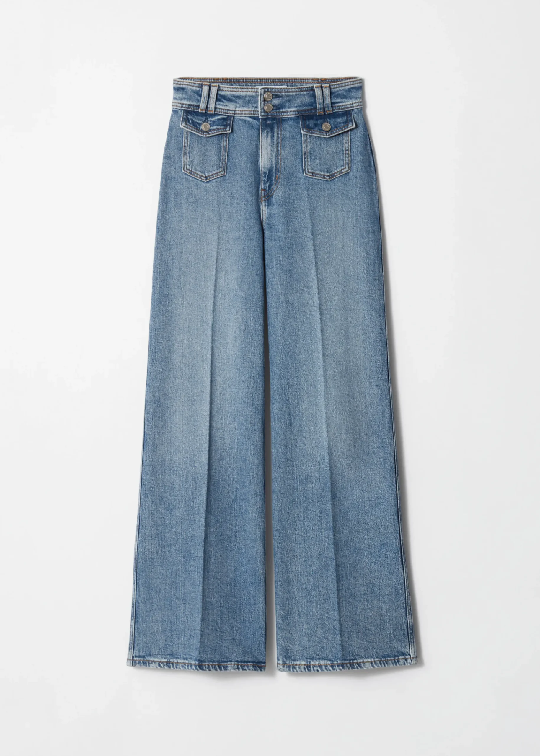 & Other Stories Ausgestellte Jeans mit Bügelfalten