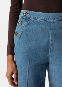 & Other Stories Ausgestellte Jeans mit Falten