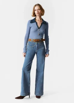 & Other Stories Ausgestellte Jeans mit hohem Bund