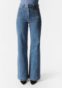 & Other Stories Ausgestellte Jeans mit hohem Bund