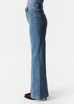 & Other Stories Ausgestellte Jeans mit hohem Bund