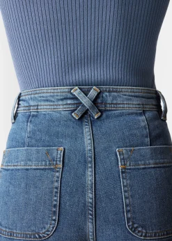 & Other Stories Ausgestellte Jeans mit hohem Bund