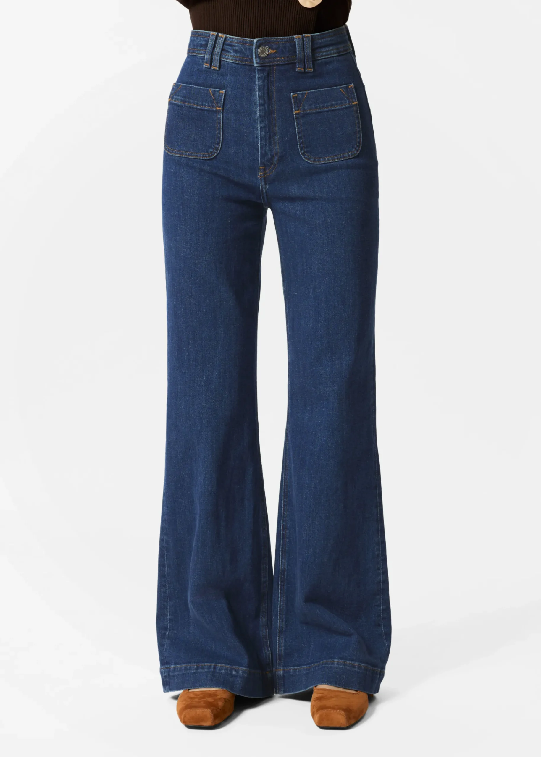 & Other Stories Ausgestellte Jeans mit hohem Bund