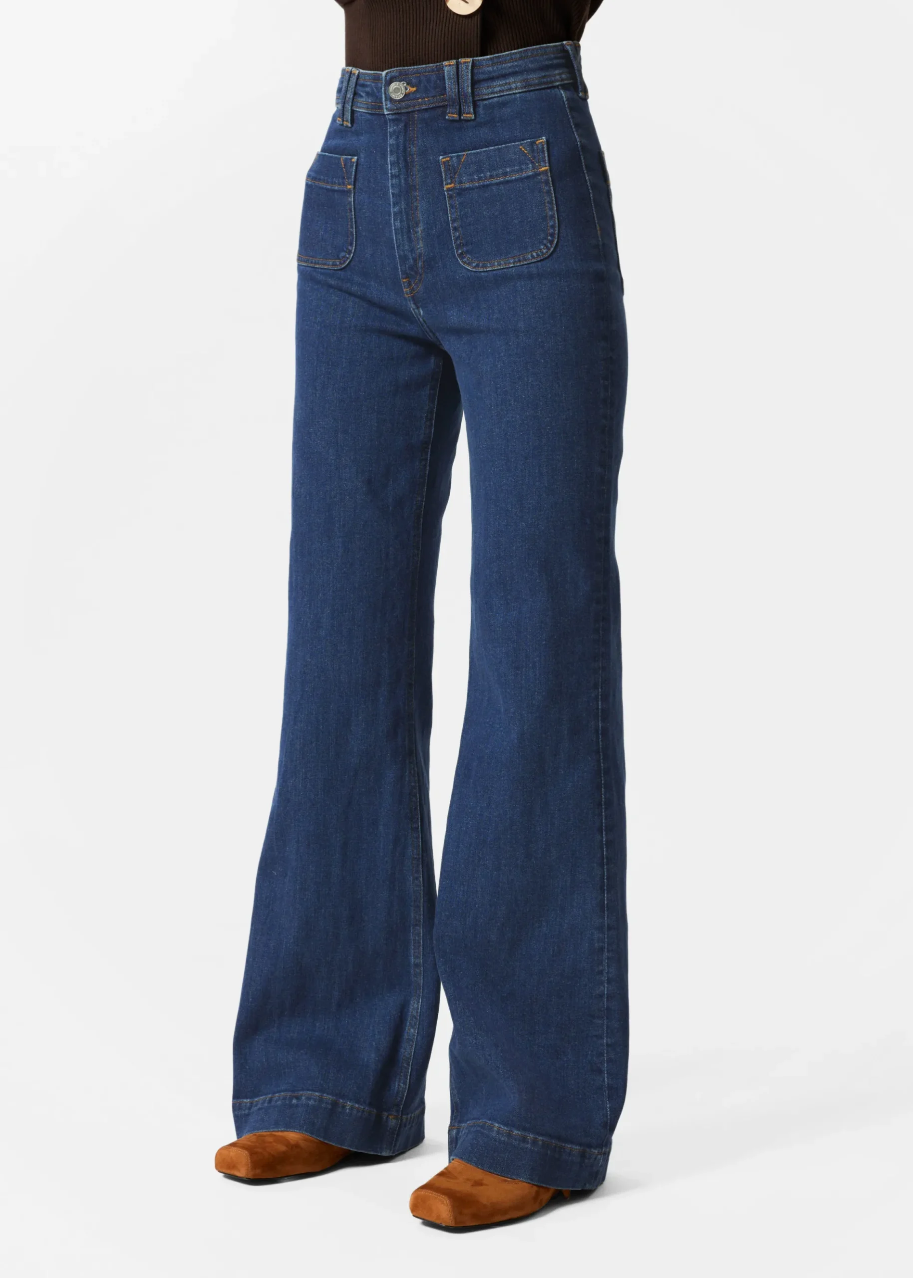 & Other Stories Ausgestellte Jeans mit hohem Bund