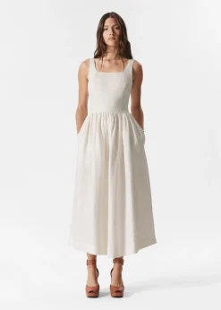 & Other Stories Ausgestelltes Midikleid