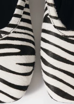 & Other Stories Ballerinas mit Zebramuster