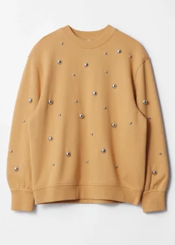 & Other Stories Baumwoll-Sweatshirt mit Nieten