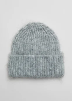 & Other Stories Beanie aus einer gebürsteten Mohairmischung