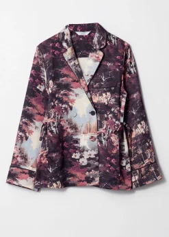 & Other Stories Bedruckter Hemdblazer aus Satin