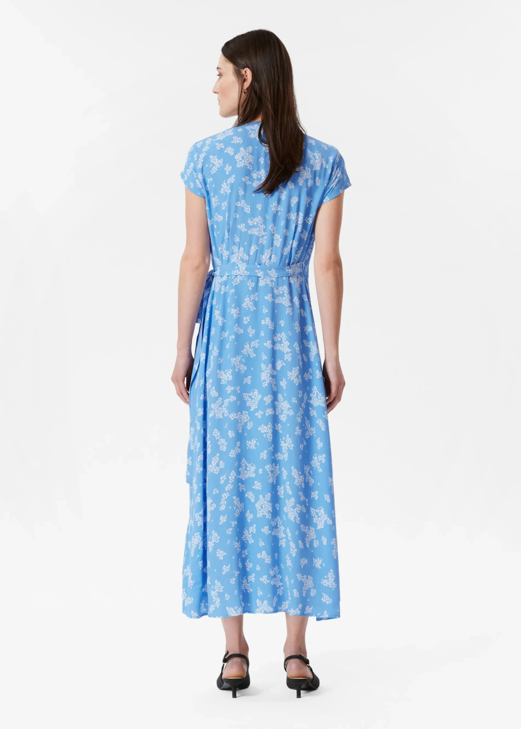 & Other Stories Bedrucktes Midi-Wickelkleid