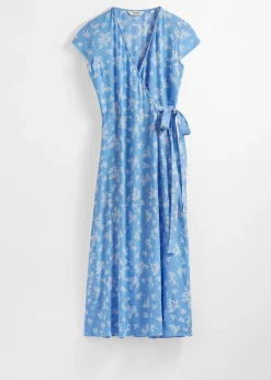& Other Stories Bedrucktes Midi-Wickelkleid