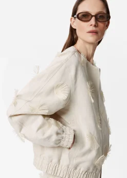 & Other Stories Bestickte Jacke aus einer Leinenmischung
