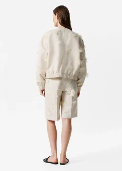 & Other Stories Bestickte Jacke aus einer Leinenmischung