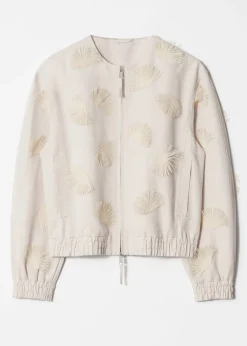 & Other Stories Bestickte Jacke aus einer Leinenmischung