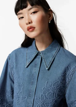 & Other Stories Besticktes Jeanshemd