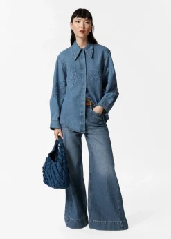 & Other Stories Besticktes Jeanshemd