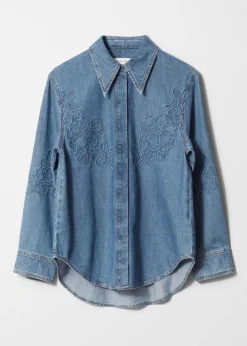 & Other Stories Besticktes Jeanshemd