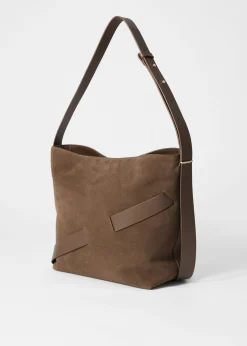 & Other Stories Beuteltasche aus Veloursleder