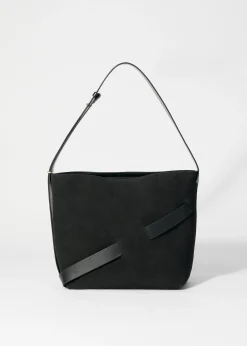 & Other Stories Beuteltasche aus Veloursleder