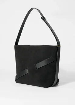 & Other Stories Beuteltasche aus Veloursleder