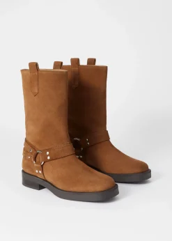 & Other Stories Bikerstiefel aus Wildleder