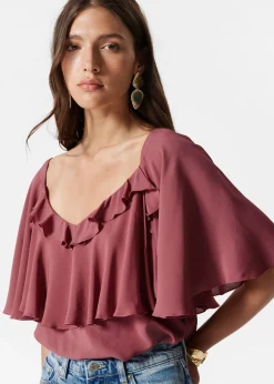 & Other Stories Bluse mit Rüschen