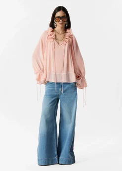 & Other Stories Bluse mit Rüschen