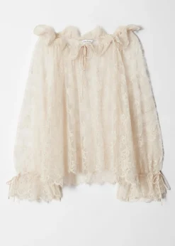 & Other Stories Bluse mit Spitze und Volants